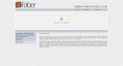 Desktop Screenshot of meblerestauracyjne.faber-meble.pl