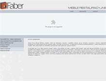 Tablet Screenshot of meblerestauracyjne.faber-meble.pl